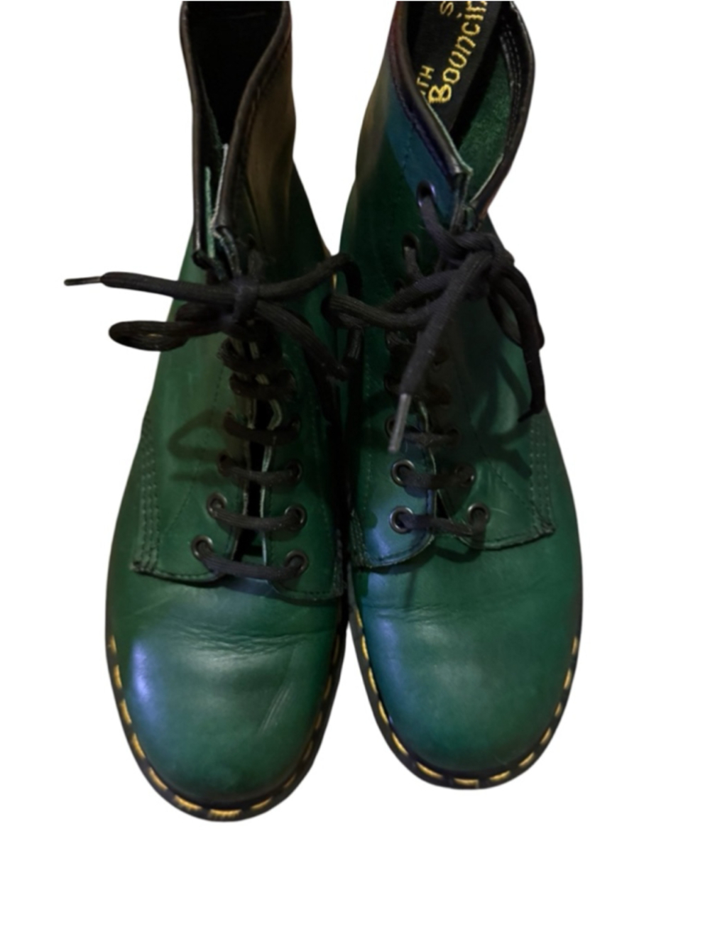 Dr. Martens Green VTG MIE Lace Up Boots Size 8